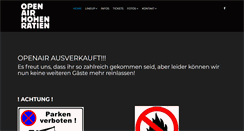 Desktop Screenshot of openairhohenraetien.ch